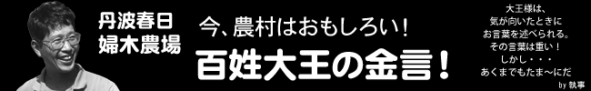 百姓大王の金言