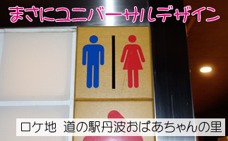 まさにトイレの標識