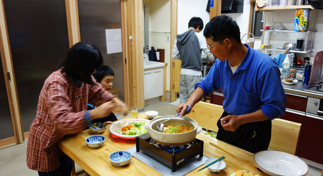 婦木農場の夕食